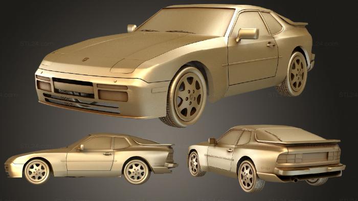 Автомобили и транспорт (Porsche 944 S2, CARS_3150) 3D модель для ЧПУ станка